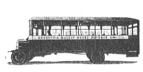 Uno de los primero Omnibus que circularon en Argentina